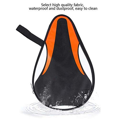 OUKENS Ping Pong Paddle Case, 11.8x7.5x0.6in Waterproof Dustproof Oxford Full Protection Tennis Racket Case Table Tennis Paddle Bag