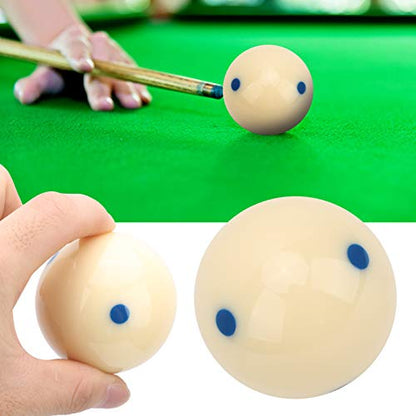 Billiard Cue Ball, 57.2mm Standard Training Pool Ball Dot Spot Pool Table Accessories for Billiard Games Sports - color: Blue Dot
