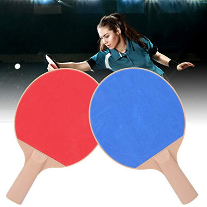 SUNGOOYUE Children Table Tennis bat, with Good Resilience, Portable Lightweight Design for Indoor Outdoor Practice, Includes 2 Rackets and 2 Balls