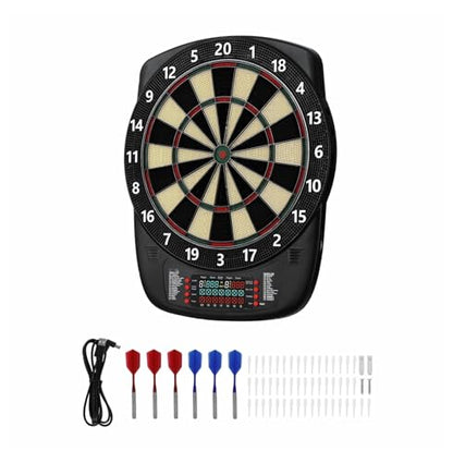 Electronic Dart Board, 13.5" Target Dartboard with 43 Games, 200+ Variations, 6 Darts & 50 Tips - LCD Scoring for Home, Game Room & Parties