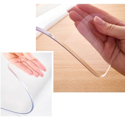 Clear PVC Floor Mat 0.08inches/2mm Thick Non-Slip Waterproof Desk & Floor Protector for Office, Kitchen, Gym - Anti-Scratch, Heavy-Duty, Easy Clean for Home, Pets(12x''12'') - size: 12x''12''