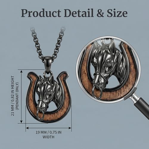 Wood Necklace Silver Fox/Phoenix/Horse Horseshoe/Dragonfly/Celtic Knot Fairy Whimsy Jewelry Whimsical Gifts for Women