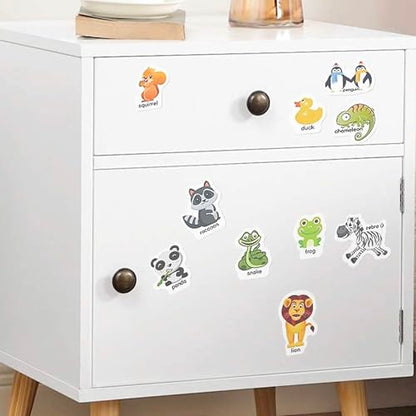 Reusable Sticker Book for Kids, Animal Stickers Educational Learning Toys Travel Stickers Activity Books for Toddler Girls Boys Age 3+ Birthday Gifts - style: Animal