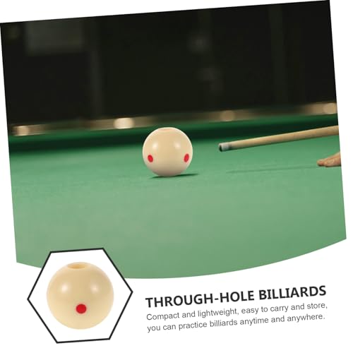 Snooker Cue Training Ball Dots Billiard Stroke Trainer Cue Ball Training Aid for Billiards Practice Lightweight Black