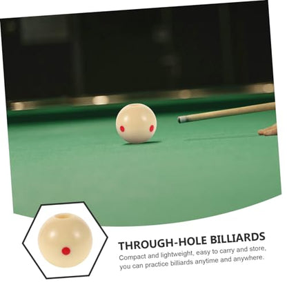 Snooker Cue Training Ball Dots Billiard Stroke Trainer Cue Ball Training Aid for Billiards Practice Lightweight Black
