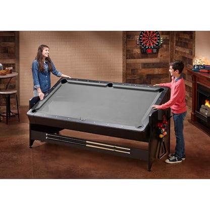 Fat Cat Original 3-in-1 7 Foot Pockey Multi Game Table, Air Hockey Table, Pool Table, and Table Tennis Combo with Accessories - color: Grey