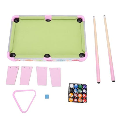 Cryfokt Mini Pool Table, Reinforced Design Portable for Kids Portable Pool Table, Billiard Tables with Sturdy Frame and Safe Materials for Family Bonding and Travel