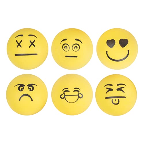 STIGA 1-Star Balls - color: Emoji, size: 6 Pack