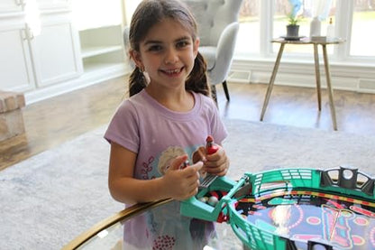 MUKIKIM Head-to-Head Table Top Pinball, Classic Battery-Free Arcade Tabletop Game, Exciting 2-Player Family Board Game Featuring Fast-Paced Action, Educational Gameplay & Interactive for Kids & Family