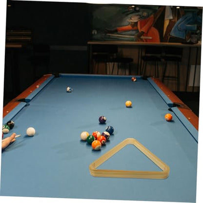 2pcs Solid Wood Pool Billiard Rack Triangle Holder for Snooker Easy Installation Billiard Accessories for Pool Table Setup Scratch-Resistant Design
