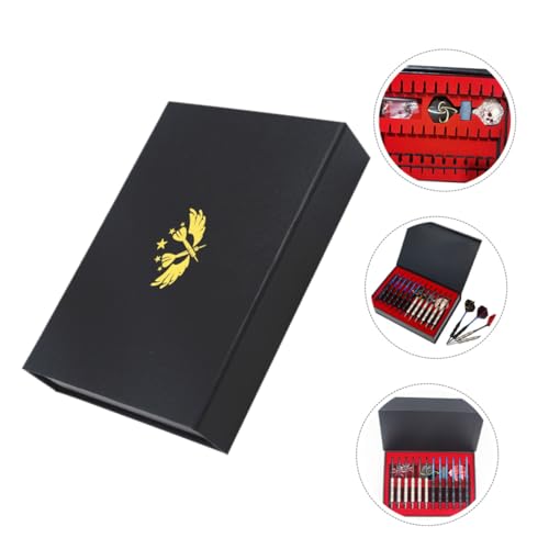 YARNOW Portable Dart Storage Case Hard Protective Holder for Accessories Compartment Design for Safe Storage Material Convenient and Easy to Use for Gamers
