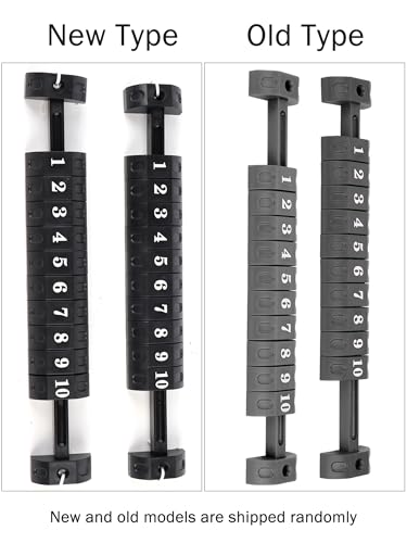 2PCS Foosball Table Parts Score Counters, Foosball Ball 10 Numbers Scoring Score Counter, Table Football Score Keeper for Standard Foosball Tables, Black (26.7cm/10.5in)