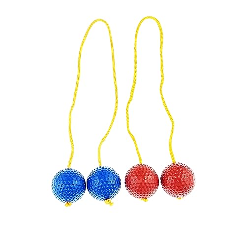 6 Pack Ladder Balls Ladder Toss Balls Replacement with Storage Bag for Toss Match (‎Red Blue) - color: ‎red Blue