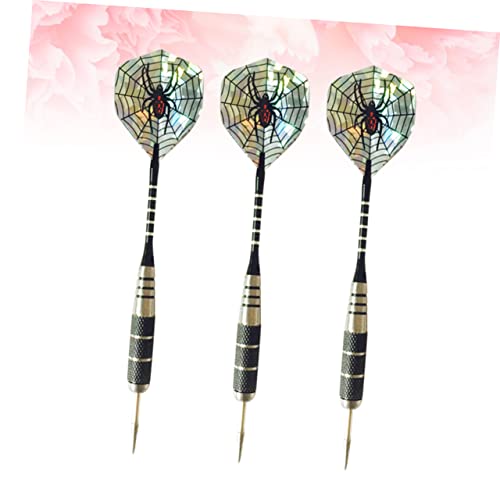 3pcs Professional Needle Tipped Darts Spider Pattern Aluminum Shafts and Flights for Sports Events and Recreational Play
