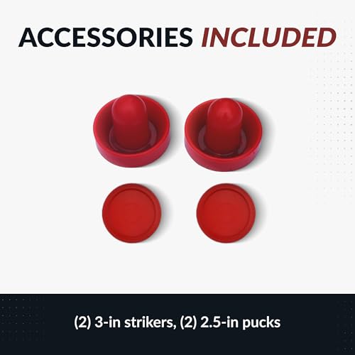 Hathaway Face-Off 5-Foot Air Hockey Game Table for Family Game Rooms with Electronic Scoring, Free Pucks & Strikers
