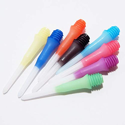Lstyle Dart Tips: Original Lippoint - Soft Tip Dart Points - 2BA Thread - Regular Length - 2 Tone Pink