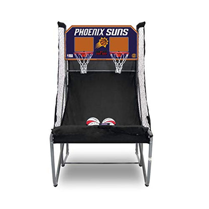 Pop-A-Shot - Home Dual Shot Arcade Basketball Game with NBA Graphics l Sensor Scoring l 16 Game Modes l 7 Balls l Foldable Storage l for All NBA Fans - style: Phoenix Suns