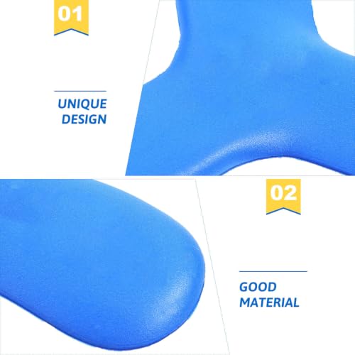 YARNOW Blue Eva Boomerang and Teenagers, Soft Thick Flying Disc Designed for Outdoor Sports and Games, Easy to Throw and Fun for Family Play