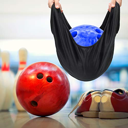 COITEK Bowling Seesaw Bag 2 Pack, Bowling Polisher Bag Carrier Ball Cleaner Holder, Black, 15' X 16'