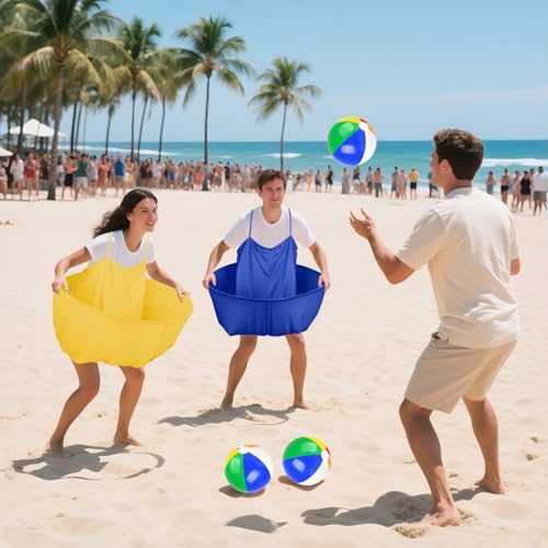 Granny Pants Yard Game Granny Pants Game with Strap Giant Yard Pant Toss Game Outdoor Party Game Granny Pants Outdoor Game with Bouncy Balls and Pump for Family Reunion Day Backyard Gatherings - color: Blue Gold