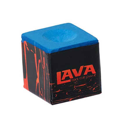 Lava Pool Cue Billiard Chalk - 4 pcs - 2 Boxes - color: Blue
