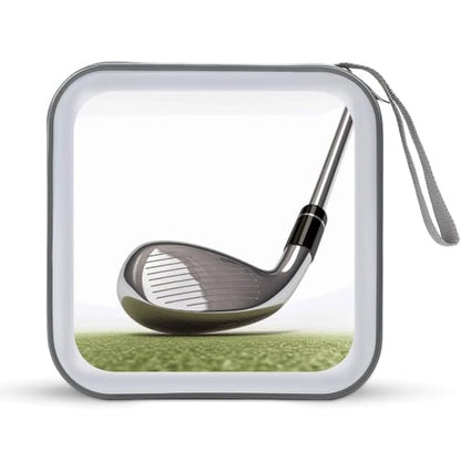 Golf Club CD Case 40 Capacity DVD Case with Zipper Disc Storage Organizer Portable CD Holder Storage Hard Plastic DVD Wallet Holder Organizer for Home Car Travel