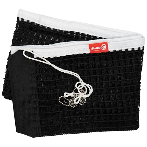 Sanung Table Tennis Net,C-Y2 Portable Ping Pong Table Thicken Replacement Net Impact Resistant for Any Standard Size Table,Black