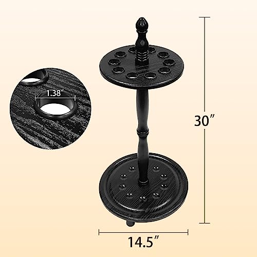 Pool Stick Holder Billiard Cue Rack Holds 10 Sticks Floor Stand Black