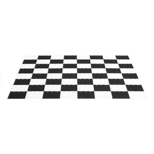 MegaChess Plastic Chess Game Board - 4 feet 8 inches x 4 feet 8 inches - Compatible with 12 Inch and 16 Inch Chess Sets and 4 Inch Checkers