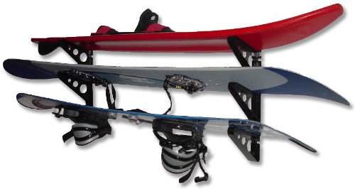 StoreYourBoard Trifecta Wall Rack, Multi-Purpose Home Storage Mount and Gear Holder