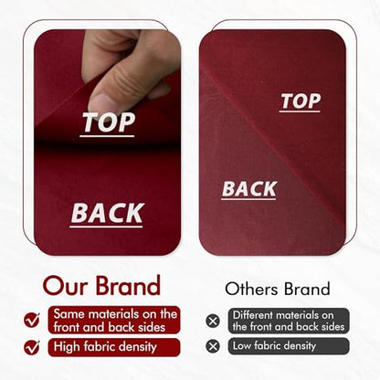 Pool Table Felt and Bumper Kit Felt for Billiard Cloth with Pool Table Bumpers and Cushions Facing, 6 Pcs Cloth Strips and Staple Remover - color: Burgundy, size: 8.5FT Over Size + 48'' Bumpers
