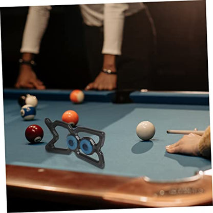 Toddmomy Billiards Rack Snooker Bridge Head Cue Holder Easy to Install Remove Fit for Nine Ball Pool Table