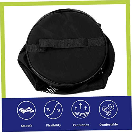Table Tennis Bag Portable Storage Pouch with Zipper and Handle Large Capacity Table Tennis Ball Holder for Training Home and Outdoor Use
