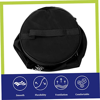 Table Tennis Bag Portable Storage Pouch with Zipper and Handle Large Capacity Table Tennis Ball Holder for Training Home and Outdoor Use