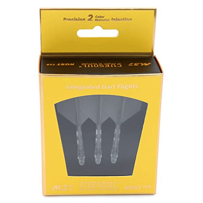 CUESOUL ROST T19 Integrated Dart Shaft and Flights Big Wing Shape Grey 28mm-Say Goodbye to Falling Dart Flight - color: with Ice Shaft