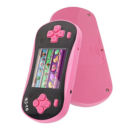 Handheld Game for Kids - FAMILY POCKET RS16 Portable Classic Controller 260 Game 2.5 inch LCD Retro Arcade Video Game System Children's Birthday Gift (Pink) - style: pink