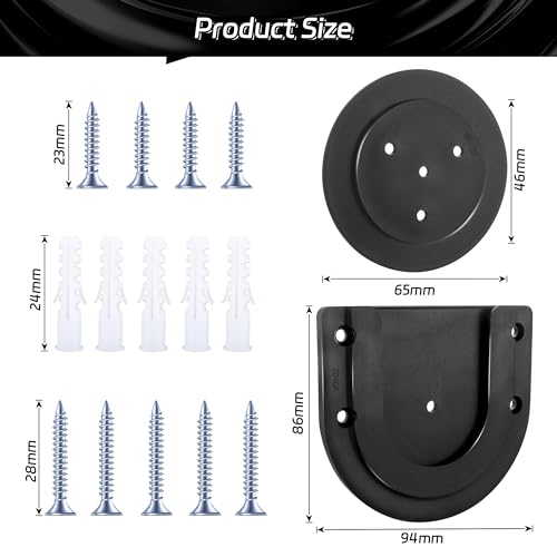 CyeeLife Dartboard Mounting Bracket,Dartboard Bracket Hanging Dartboards Professional,Black - size: O Shaped