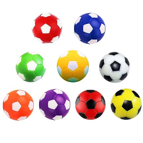 Foosball Table Balls 1.42 Inch Table Soccer Balls for Foosball Tabletop Game Foosball Accessory Replacements Multicolor World Cup Foosball/Gifts - color: 9PCS Mixed Colors