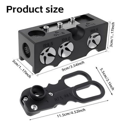 11-in-1 Pool Cue Tips Replacement Kit, Billiards Pool Cue Tip Shaper, Portable Pool Table Accessories for Pool Cue Tip Replacement and Shaping, Pool Cue Tip Repair Kit for Billiard Enthusiasts