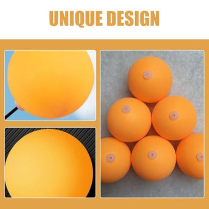 SOLUSTRE 100pcs 27mm Plastic Ping Pong Balls with Hole for Practice Machine Training Table Tennis Balls Bulk Yellow