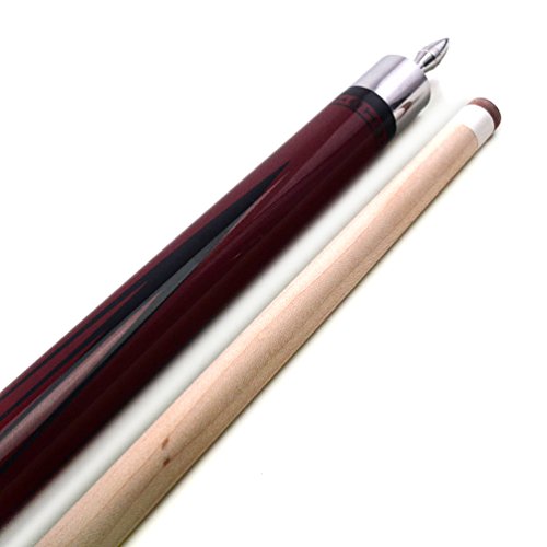 CUESOUL SOOCOO Series 58" 19oz Maple Pool Cue - color: Red, size: 12.75mm