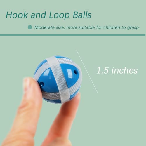 Dart Board Sticky Balls, Dart Hook and Loop Balls for Toss Game, Kids Indoor Outdoor Party Play Game Toys