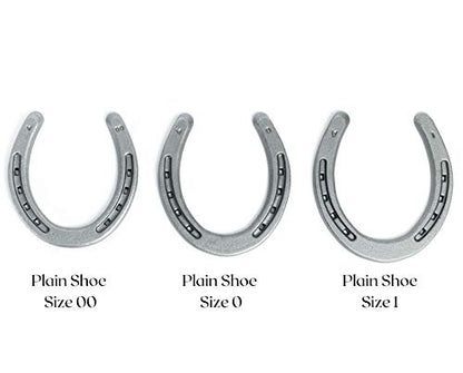 Steel Horseshoes Set for Horses, Crafts, Decorations and Backyard Games - Size 00 - Plain - 40 Shoes - size: Size 00 Small - 40 Shoes