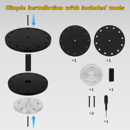 360 Rotating Wooden Dart Holder Stand – Compact Desk Organizer Holds 12 Steel or Soft Tip Darts for Easy Storage and Display