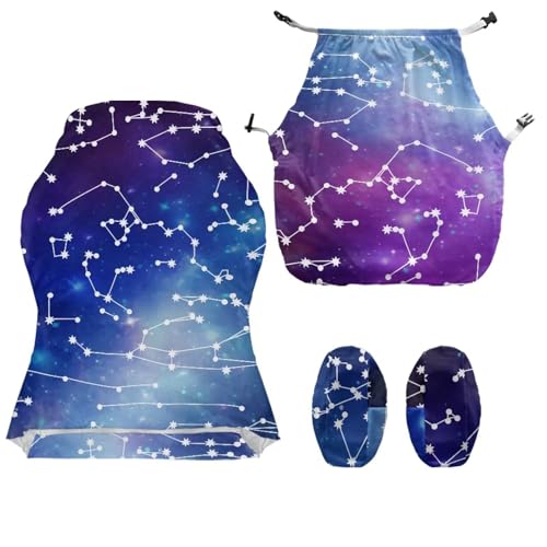 Big Dipper 4 Piece Game Chair Cover Non Slip Stretchable Breathable Gaming Chair Seat Cover Cat Scratch Proof Soft Universal Fit Office Desk & Racing Computer Gamer Chairs for Game Room Deco - color: Big Dipper