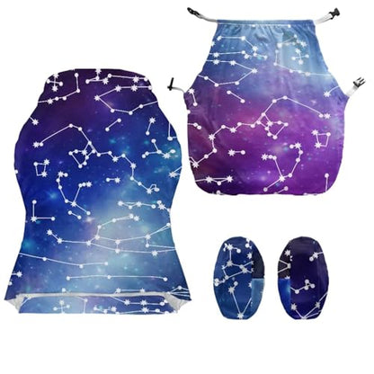 Big Dipper 4 Piece Game Chair Cover Non Slip Stretchable Breathable Gaming Chair Seat Cover Cat Scratch Proof Soft Universal Fit Office Desk & Racing Computer Gamer Chairs for Game Room Deco - color: Big Dipper