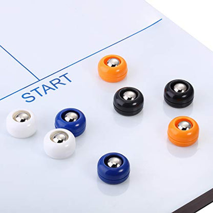 Gejoy Mini Shuffleboard Replacement Puck Tabletop Equipment Rollers Set Shuffleboard Curling Accessories - color: White, Black, Blue, Orange