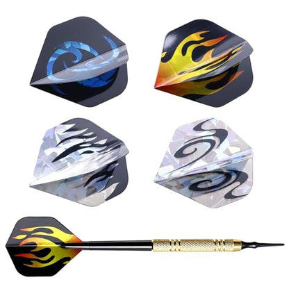 12 Pack Soft Tip Darts Set 14 Grams Darts Soft Tip Set Kit Professional Darts with Drat Flights and Soft Tips for Dartboard