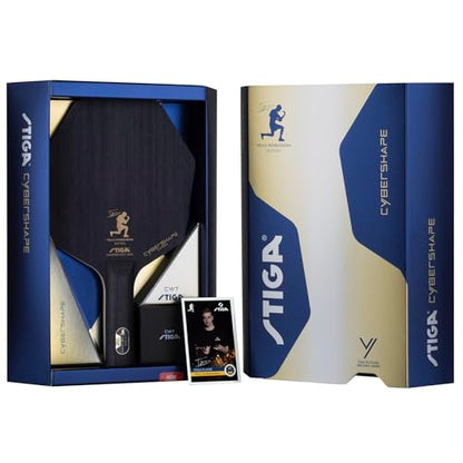 STIGA Cybershape Carbon CWT Truls Edition Table Tennis Blade with Custom Weight Technology I Superior Control & Enhanced Grip for Offensive Play - style: Cybershape Carbon CWT Truls Edition - Master/Concave