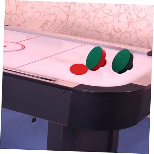 POPETPOP Red Air Hockey Set Hockey Pusher Ice Pucks Accessories Tabletop Set for Boys and Girls Home Entertainment Game